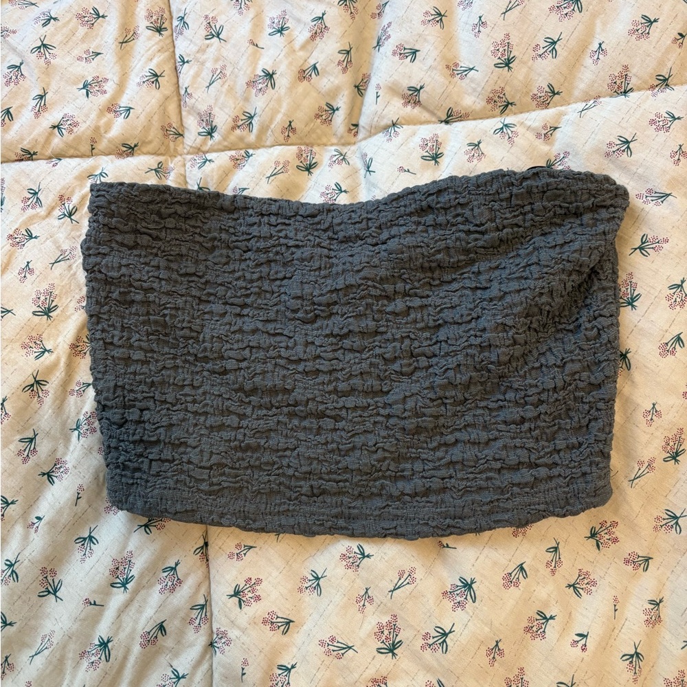 Princess Polly Charcoal Tube Top